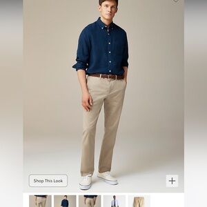 Mens J. Crew 770 Straight Stretch Chino 35W 32L